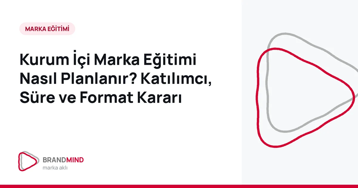 Kurum İçi Marka Eğitimi Nasıl Planlanır? Katılımcı, Süre ve Format Kararı