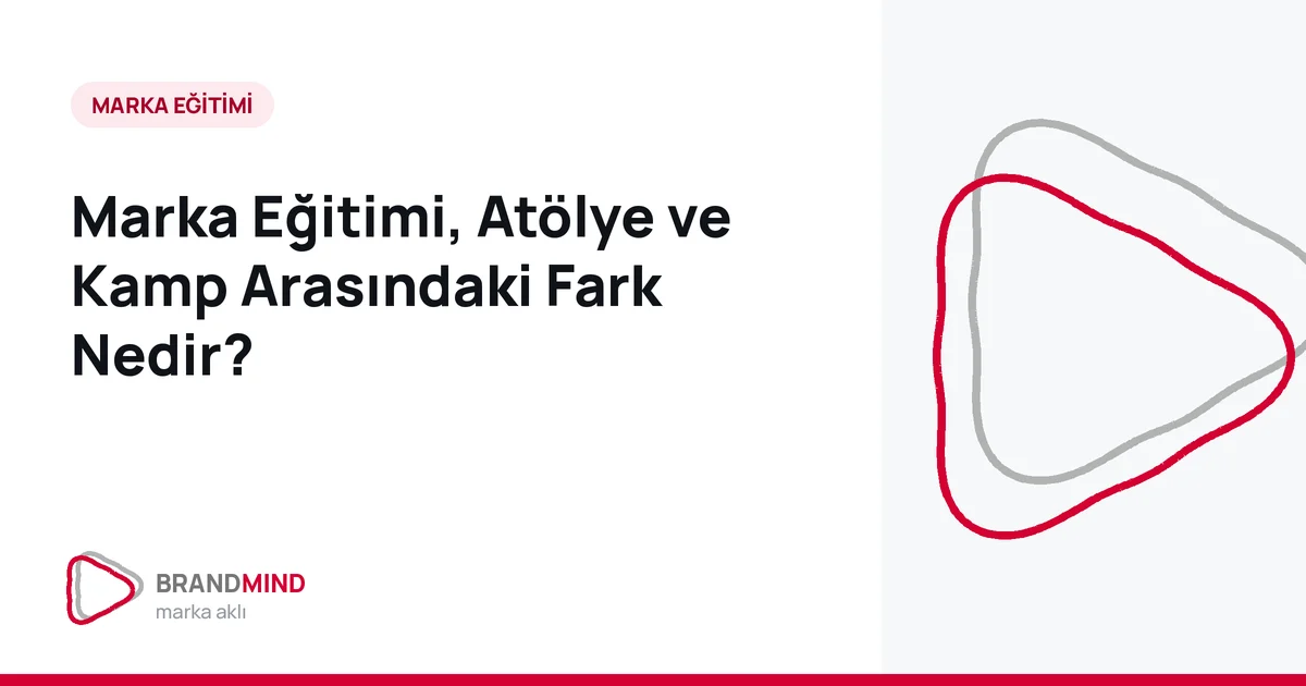 Marka Eğitimi, Atölye ve Kamp Arasındaki Fark Nedir?