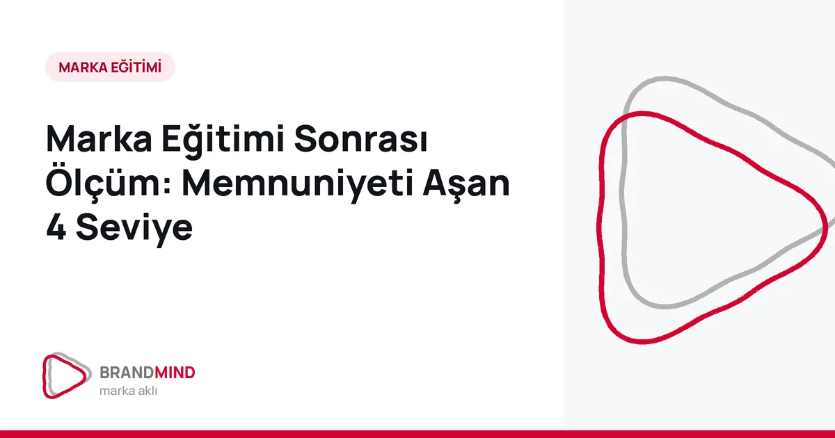 Marka Eğitimi Sonrası Ölçüm: Memnuniyeti Aşan 4 Seviye