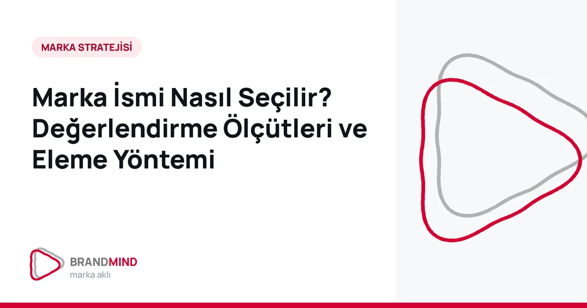 Marka İsmi Nasıl Seçilir? Değerlendirme Ölçütleri ve Eleme Yöntemi