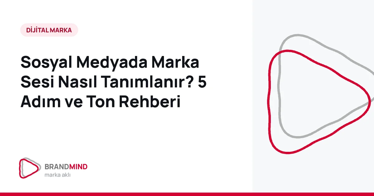 Sosyal Medyada Marka Sesi Nasıl Tanımlanır? 5 Adım ve Ton Rehberi